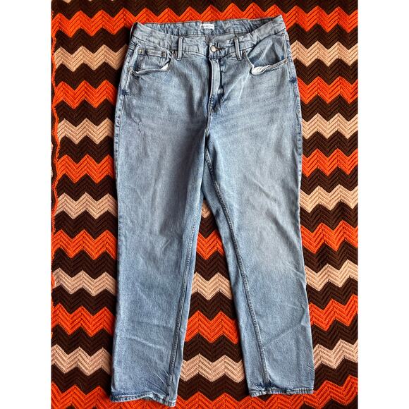 Good American Good Icon Straight Leg 90s Jeans sz 16 - Picture 2 of 10